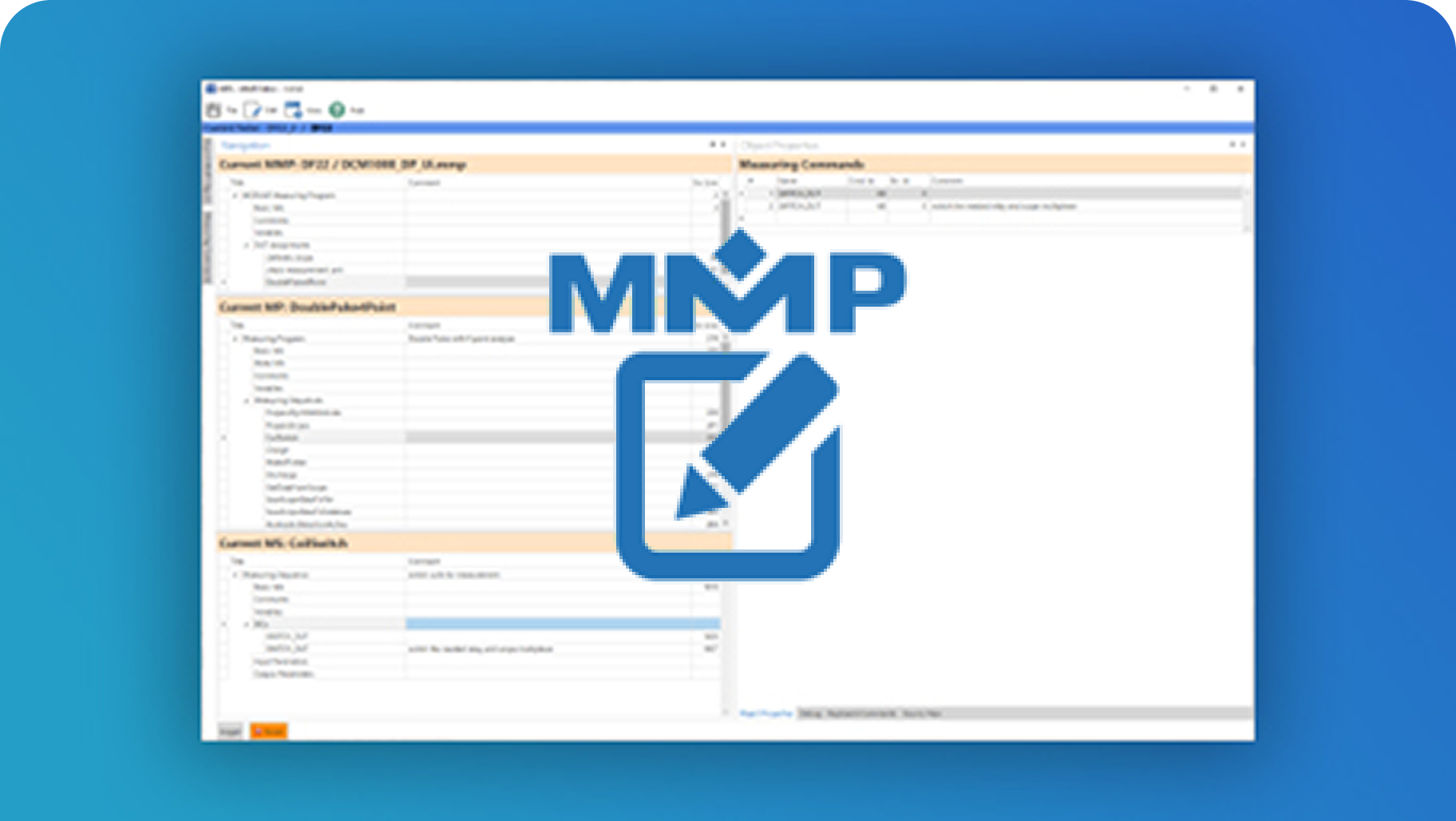 Module Measuring Program Editor